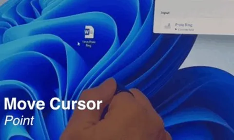 Con chuột máy tính đeo trên ngón tay