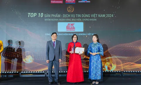 Generali Việt Nam được vinh danh Top 10 sản phẩm, dịch vụ tin dùng Việt Nam 2024