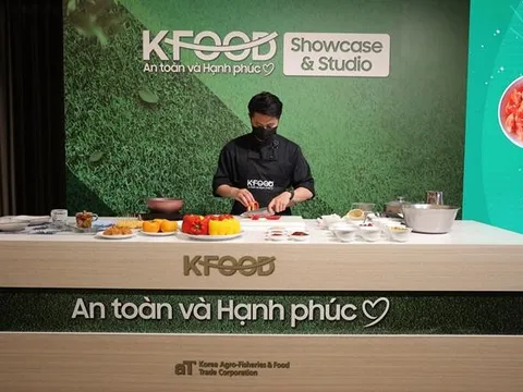 aT tổ chức lớp học nấu ăn quảng bá thực phẩm Hàn Quốc