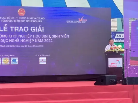 Lễ trao giải Cuộc thi “Ý tưởng khởi nghiệp học sinh, sinh viên giáo dục nghề nghiệp 2022”