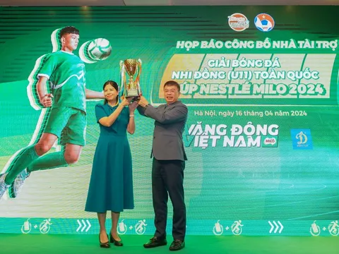Nestlé MILO đồng hành cùng Giải Bóng đá Nhi đồng (U11) toàn quốc 2024