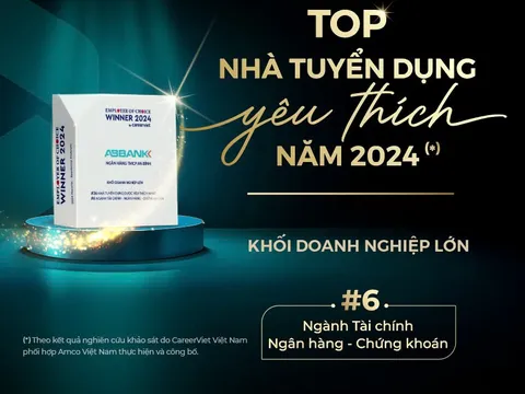 ABBANK được bình chọn top nhà tuyển dụng được yêu thích nhất 2024