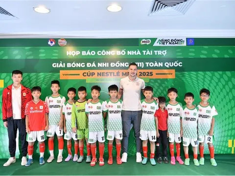 Nestlé MILO tiếp tục đồng hành cùng Giải Bóng đá Nhi đồng (U11) Toàn quốc 2025 - Truyền cảm hứng bền bỉ – Ươm mầm tài năng – Bứt phá tương lai