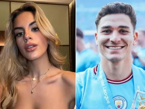 Con gái Pep Guardiola trộm nhìn Julian Alvarez