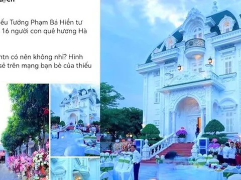 Lãnh đạo tỉnh Hà Tĩnh nói gì về bữa tiệc vinh quy bái tổ của thiếu tướng Phạm Bá Hiền?