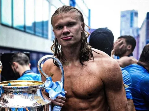 Cơ bắp của Haaland sau một mùa đá cho Man City