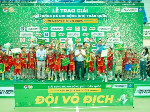 U11 Hưng Yên lần đầu vô địch Giải Bóng đá Nhi đồng Toàn quốc – Cúp Nestlé MILO 2025