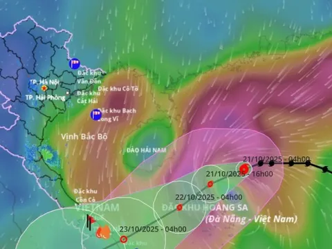 Bão hướng vào Đà Nẵng – Quảng Ngãi, mưa lớn từ đêm mai