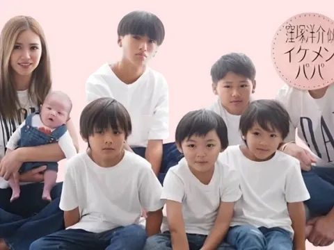 Mẹ 34 tuổi có 6 con 'đẹp như tranh' gây sốt ở Nhật Bản