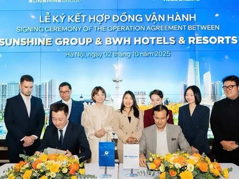 Sunshine Group "bắt tay" BWH Hotels, đưa tiêu chuẩn vận hành quốc tế đến Noble Crystal Long Bien và Noble Palace Tay Thang Long