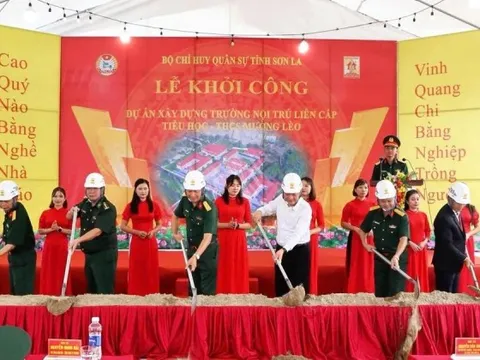 Khởi công xây dựng 3 trường nội trú liên cấp tại các xã biên giới Sơn La