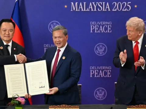Ông Trump chứng kiến Thái Lan, Campuchia ký thỏa thuận hòa bình