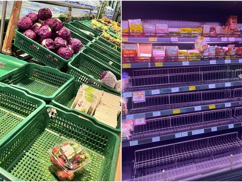 Cảnh tượng "đi mua không sót một thứ gì" trước khi bão cuồng phong Kalmaegi đổ bộ hôm nay!