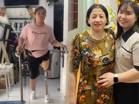 Thương con dâu mất một chân, mẹ chồng TP.HCM chăm bẵm như con ruột