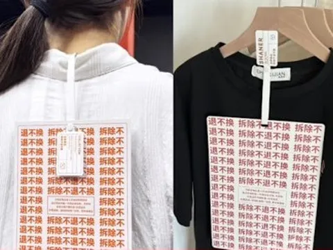 Nhãn mác to như iPad- chiêu chống trả hàng cực dị của cửa hàng Trung Quốc