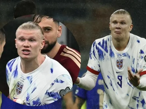 Haaland bị cầu thủ Italy sờ mông