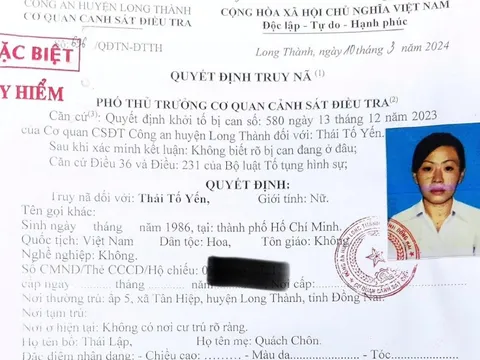 Truy nã đặc biệt Thái Tố Yến