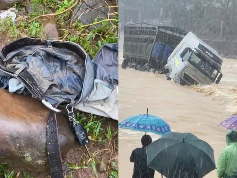 Phát hiện manh mối nghi của tài xế bị lũ cuốn ở Quảng Trị