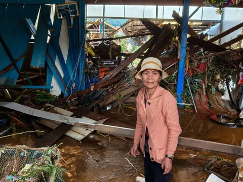 Cảnh tan hoang sau khi thủy điện Đa Nhim xả lũ giữa đêm