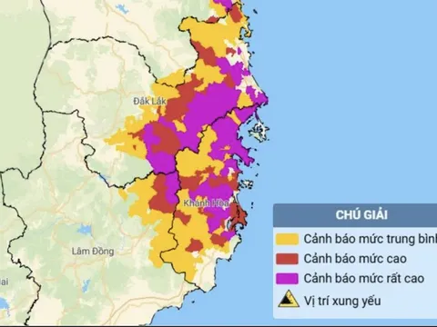 Mưa tiếp tục trút xuống, rủi ro thiên tai tại Khánh Hòa, Đắk Lắk vẫn ở cấp 2