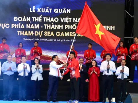 Đoàn thể thao phía Nam khí thế lên đường dự SEA Games 33
