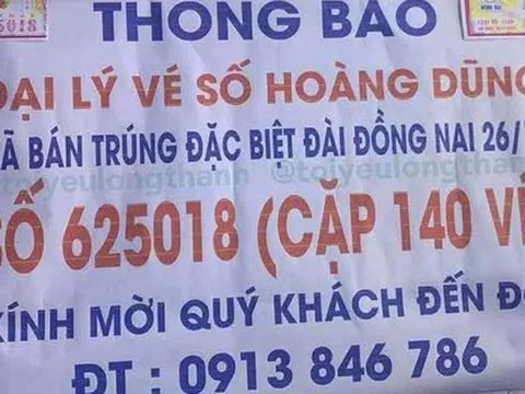 Xổ số miền Nam: Đại lý treo bảng tìm chủ nhân trúng 140 tờ vé số