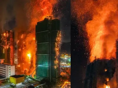 Ngoài giàn giáo tre, còn có 'thủ phạm' khác khiến đám cháy chung cư Hong Kong lan nhanh bất thường