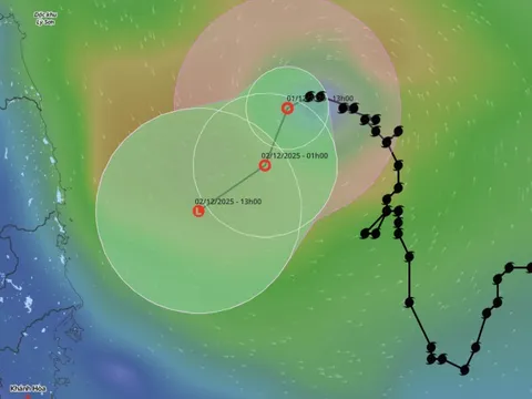 Bão số 15 suy yếu thành áp thấp nhiệt đới, Biển Đông khả năng có 1-2 cơn bão, áp thấp trong tháng 12