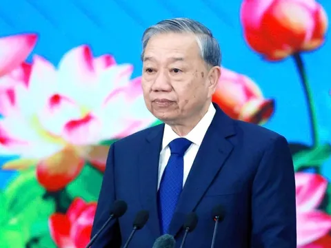 Tổng Bí thư Tô Lâm phát biểu chính sách tại Lào