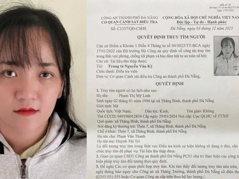 Truy tìm Phạm Thị Mỹ Linh sinh năm 1996