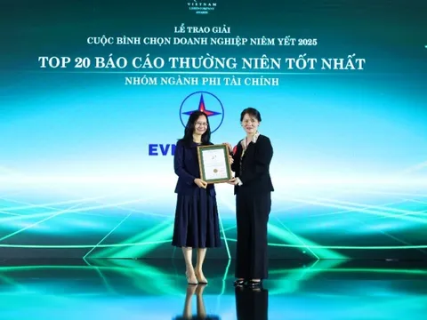 EVNGENCO3 đạt giải Top 20 báo cáo thường niên tốt nhất nhóm phi tài chính năm 2025