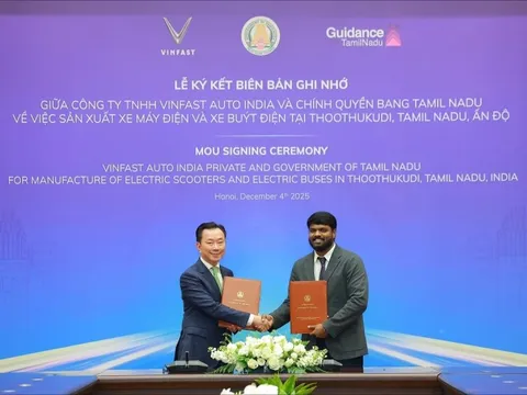VinFast công bố mở rộng nhà máy Tamil Nadu tại Ấn Độ