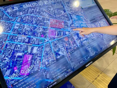 Bản đồ 3D của phường Thủ Đức chạm tới bản sao số