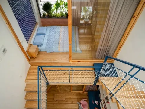 Nhà trong hẻm dưới 40m2 vẫn thoáng nhờ thiết kế 'sân chơi'