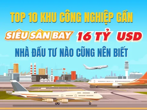TOP 10 khu công nghiệp gần "siêu sân bay", nhà đầu tư nào cũng nên biết