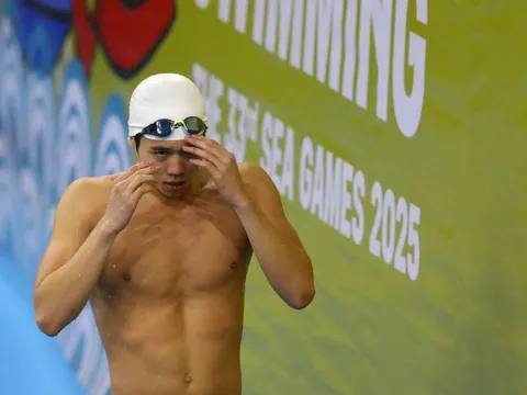 Em trai Ánh Viên chưa thể giành vàng SEA Games