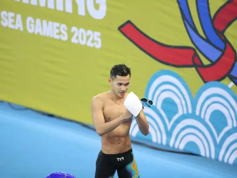 Kỷ lục gia Việt Nam tiếp tục thống trị 100 m bơi ếch ở SEA Games