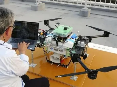 Nhật Bản dùng drone cảnh báo sơ tán mưa lũ, sóng thần
