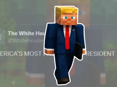 Nhà Trắng đăng tải ảnh ông Trump hóa thân thành nhân vật trong Minecraft?