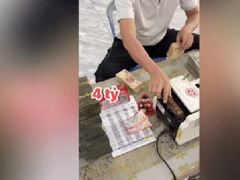 Xổ số miền Nam: Đoạn clip đại lý đếm tiền tỉ đổi thưởng độc đắc gây “sốt” mạng xã hội