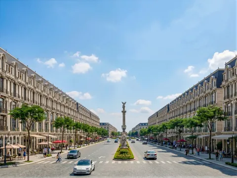 Cận cảnh dự án nhà phố "chuẩn châu Âu" từ viên đá lát vỉa hè của Sunshine Group tại phía Tây Hà Nội