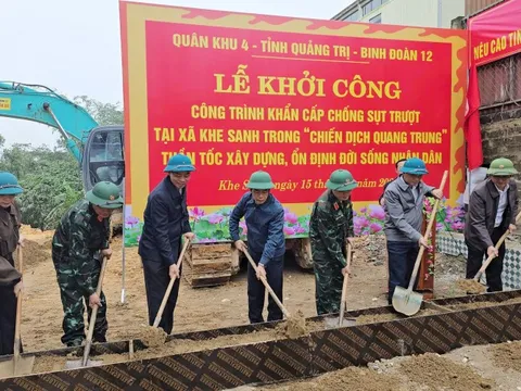 Khởi công sửa nhà cho 12 hộ dân sạt lở, Quảng Trị quyết tâm hoàn thành trong 15 ngày