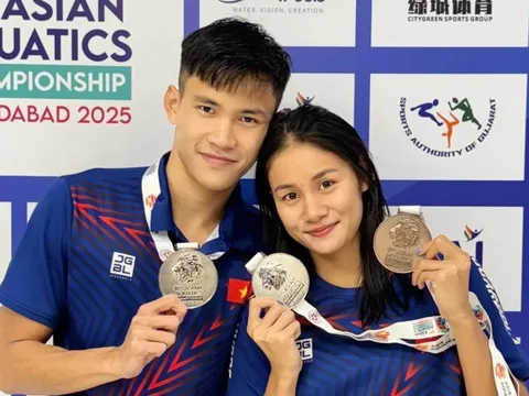 Chuyện tình 'hoàng tử ếch' và nữ kình ngư bật khóc ở SEA Games 33