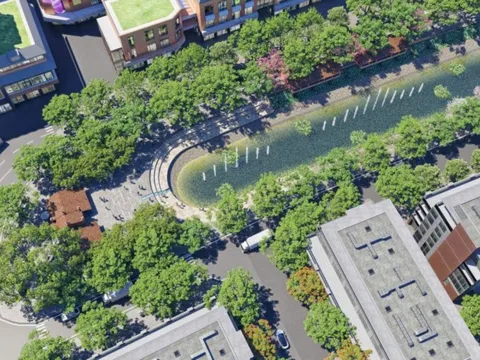 Hà Nội chọn được nhà thầu, sắp khởi công công viên dọc sông Tô Lịch