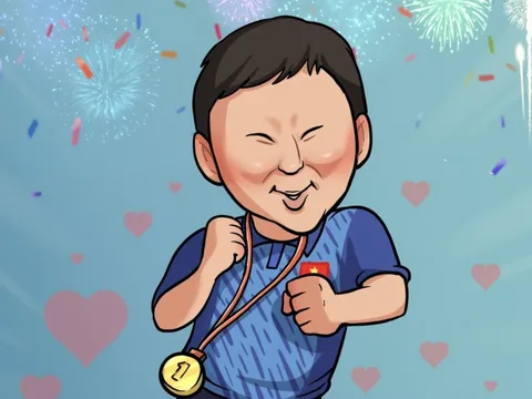 Loạt ảnh chế hài hước của HLV Kim Sang-sik khi U22 Việt Nam giành HCV