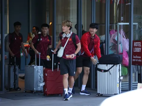 U22 Việt Nam rời khách sạn sau SEA Games