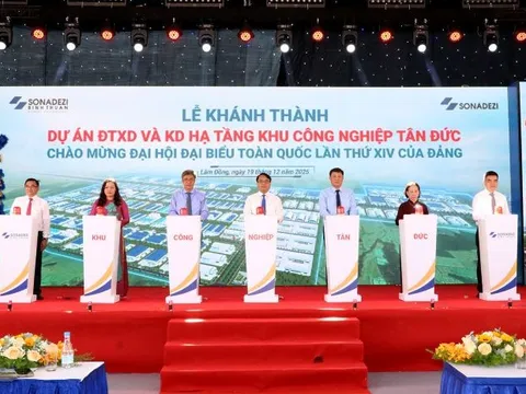 Khánh thành dự án khu công nghiệp Tân Đức 1.200 tỷ đồng tại Lâm Đồng
