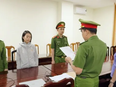 Công an Cà Mau tiến hành bắt tạm giam bị can Lê Thị Linh Nhung