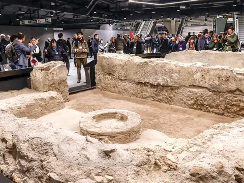 Bất ngờ ga tàu metro thành bảo tàng