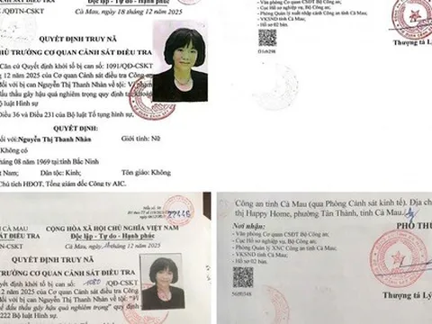 Công an tỉnh Cà Mau truy nã Tổng Giám đốc AIC Nguyễn Thị Thanh Nhàn